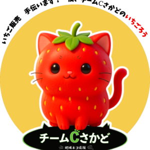 2026年1月31日坂戸市南北自由通路で猫雑貨＋イチゴを販売しました